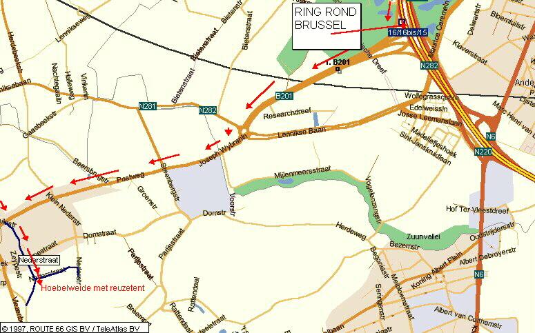 Routebeschrijving locatie
